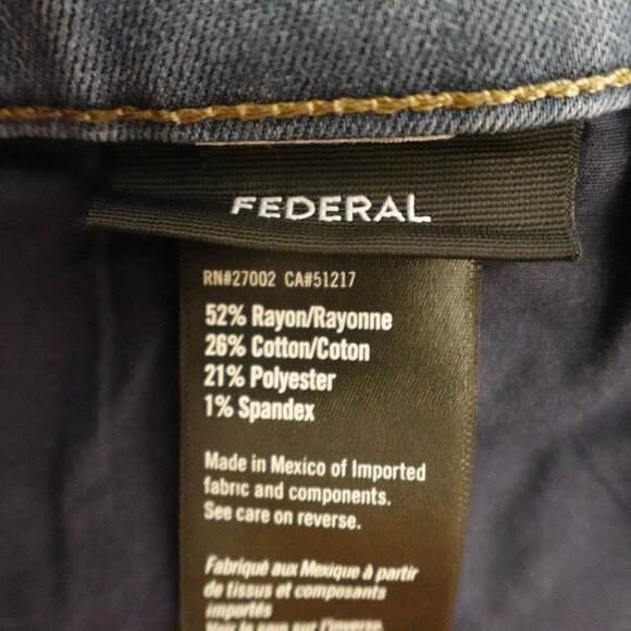 Paige Federal Slim Straight Jeans Men's 34 Light Wash Soft Stretch Denim - Picture 12 of 15